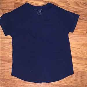 Figs navy blue scrub top